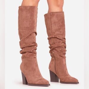 Seychelles Size 8.5 Brown Over the Knee Faux Suede Boots